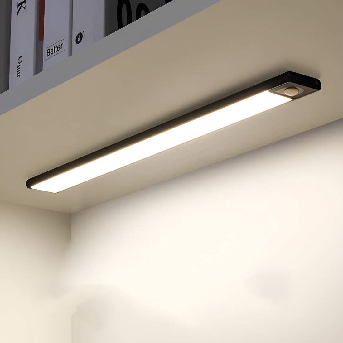 LightGuard | Genopladelig USB-bevægelsessensorlampe Sort Nuvenci.dk