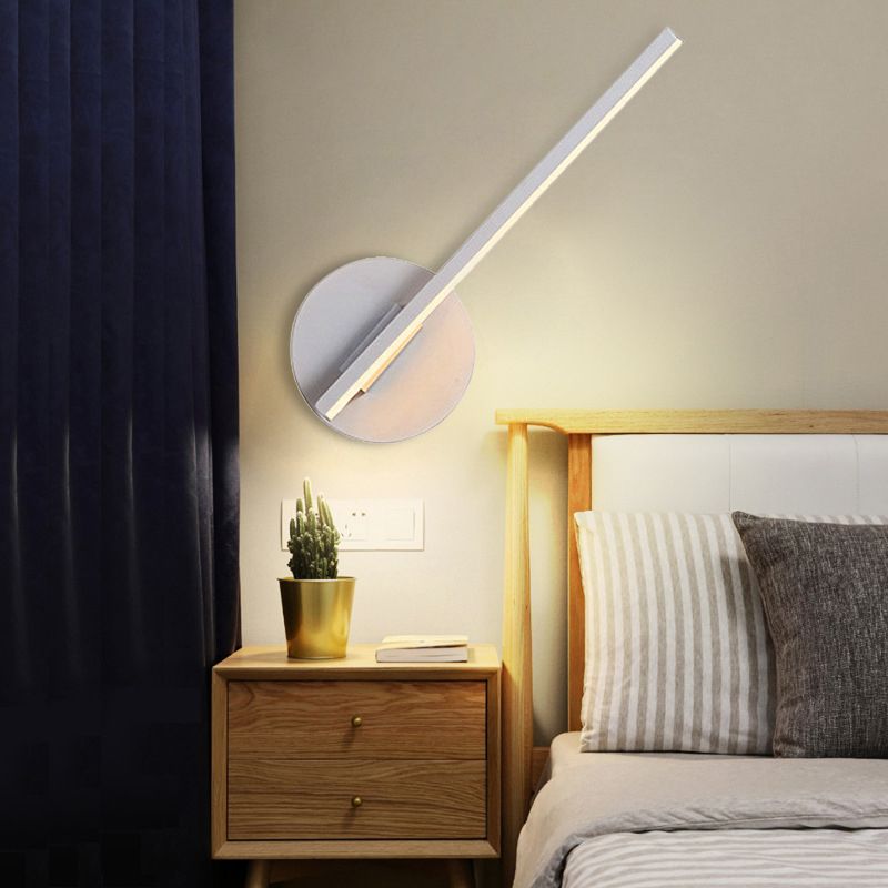 LinearGlow | Minimalistisk Væglampe Hvid Varm Hvid Nuvenci.dk