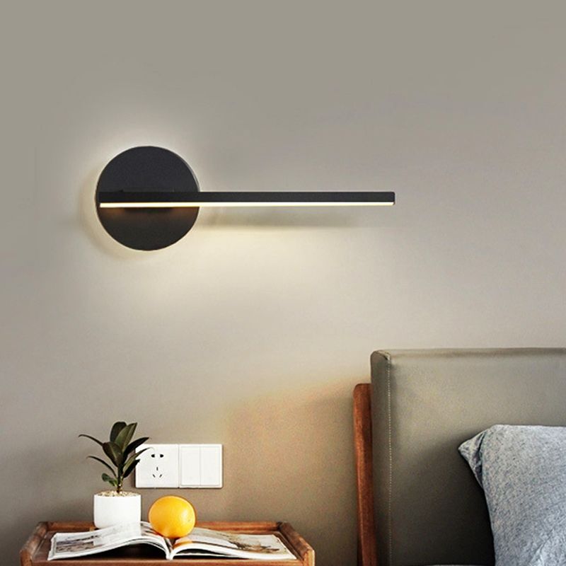 LinearGlow | Minimalistisk Væglampe Sort Nuvenci.dk