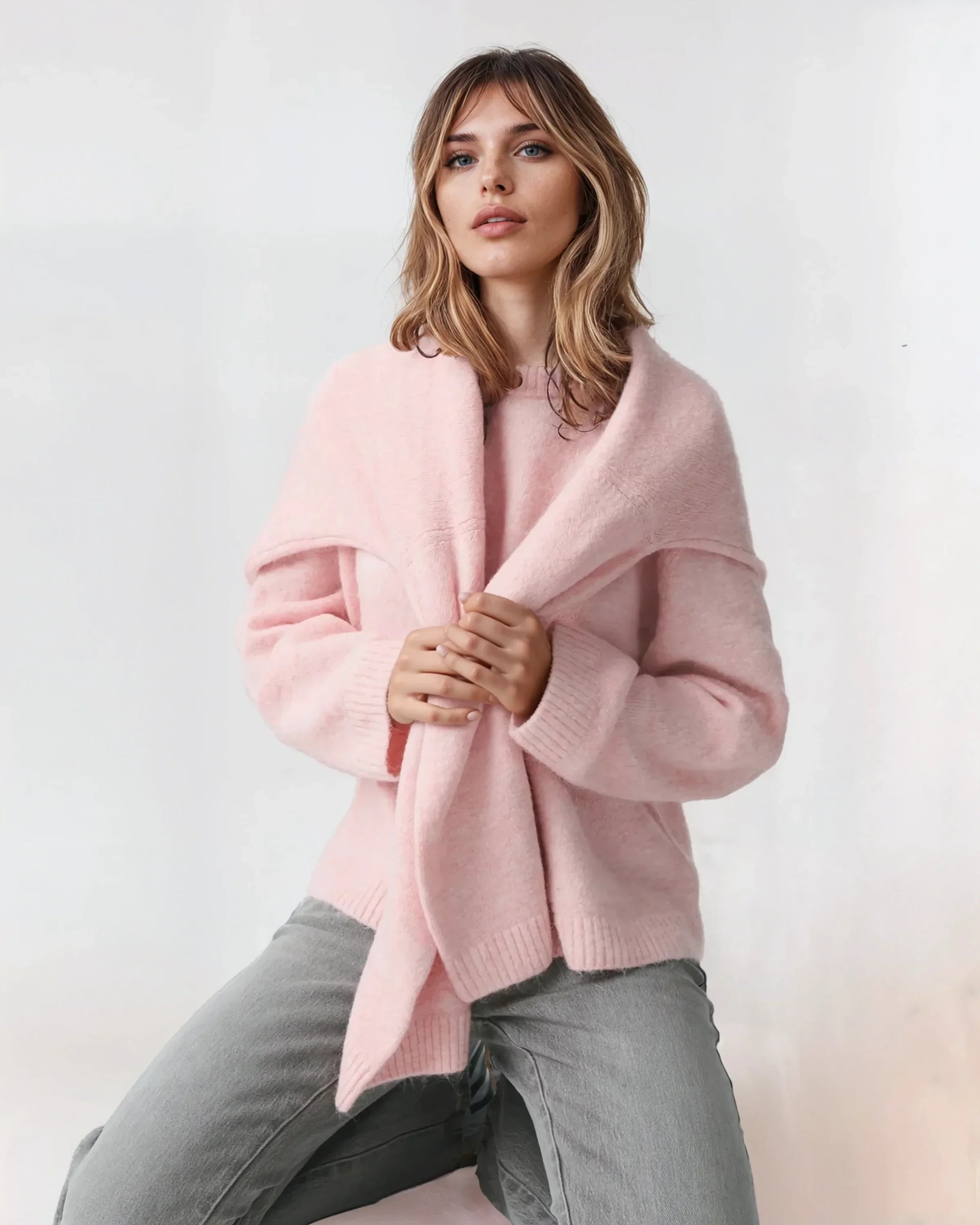 Camille | Women's Sweater – Elegant Oversized Design with Balloon Sleeves 2