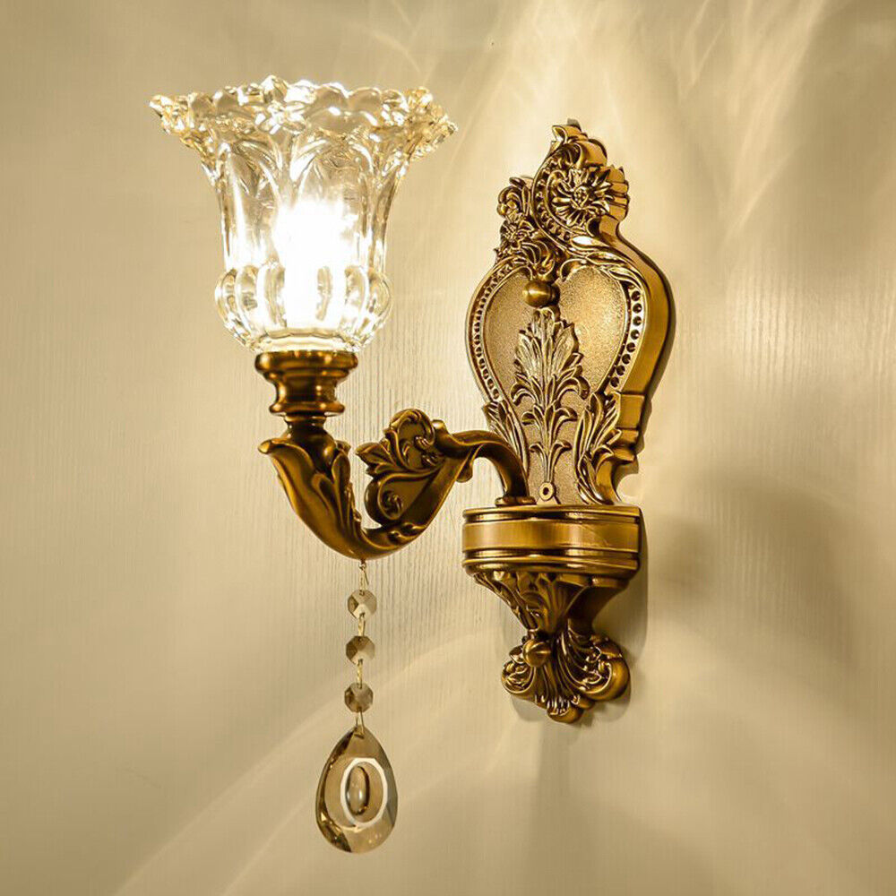 LumiHeritage | Elegant Vintage Guld Væglampe Enkelt-lys nuvenci.dk