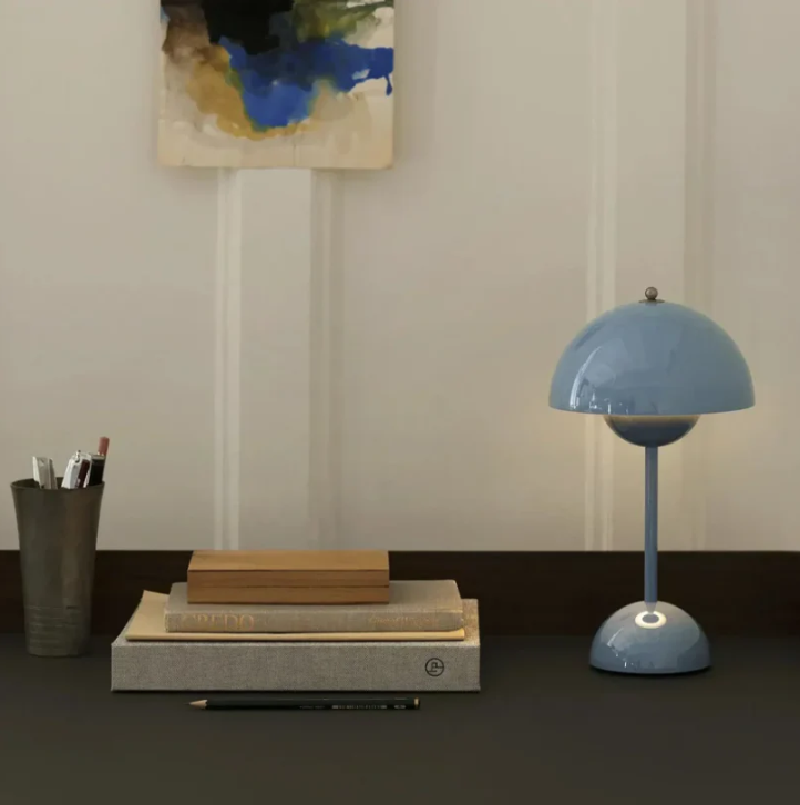 Lumiora - Bordlampe Med Touch Funktion Lyseblå Nuvenci.dk