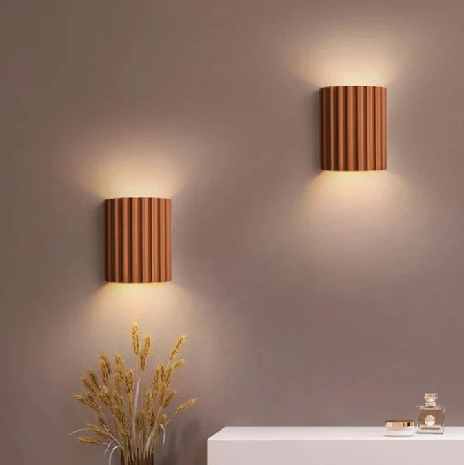 LumiResin | Minimalistisk Harzlamp med blødt lys Orange Nuvenci.dk