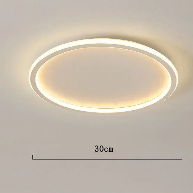 LumoNord | LED Loftlampe Dæmpbar Belysning & Moderne Nordisk Design 30 cm - Hvid Nuvenci.dk