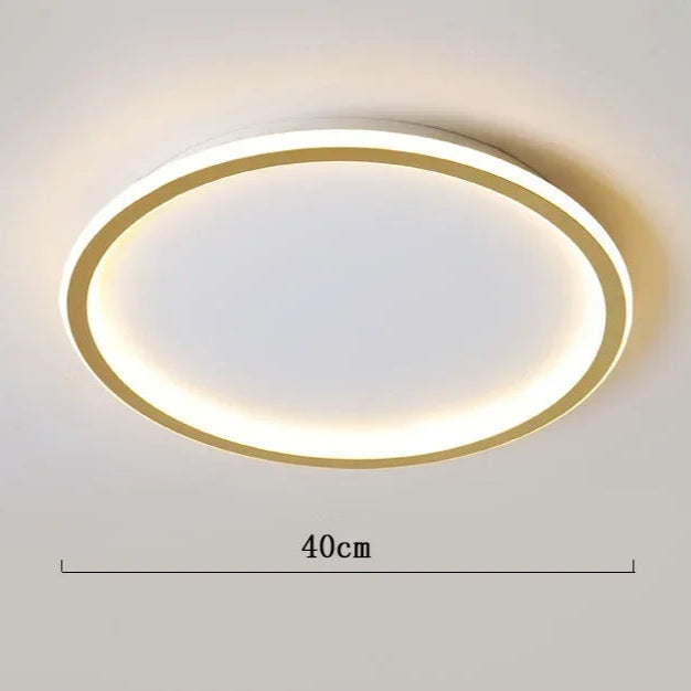 LumoNord | LED Loftlampe Dæmpbar Belysning & Moderne Nordisk Design 40 cm - Guld Nuvenci.dk