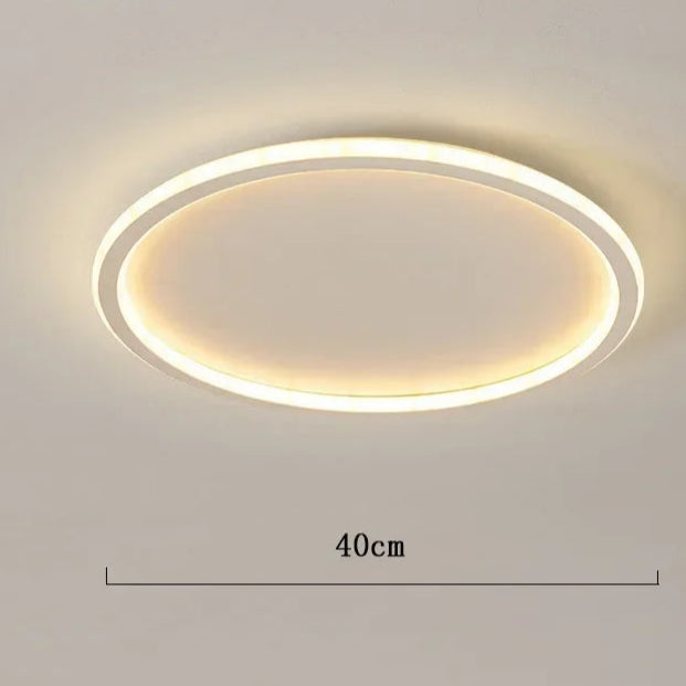 LumoNord | LED Loftlampe Dæmpbar Belysning & Moderne Nordisk Design 40 cm - Hvid Nuvenci.dk