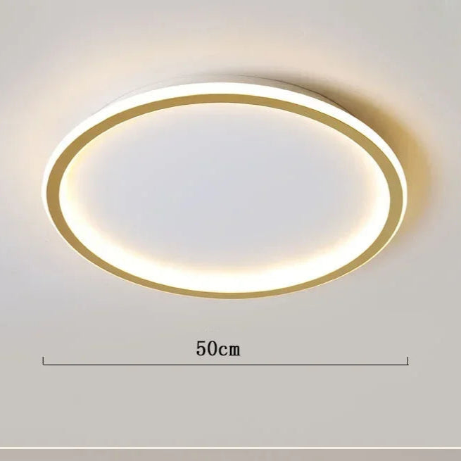 LumoNord | LED Loftlampe Dæmpbar Belysning & Moderne Nordisk Design 50 cm - Guld Nuvenci.dk
