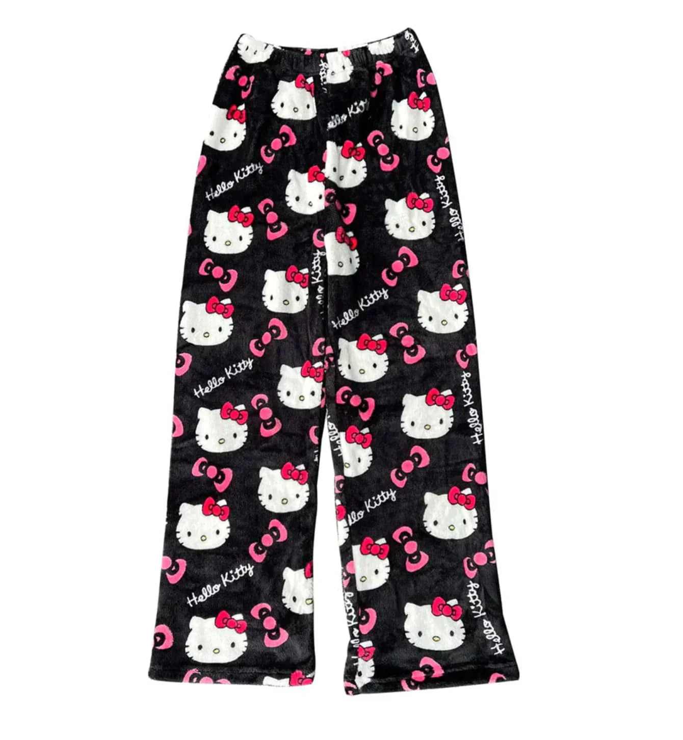 Luna | Bløde Hello Kitty Pyjamashorts med Top | Damer Sort Nuvenci.dk