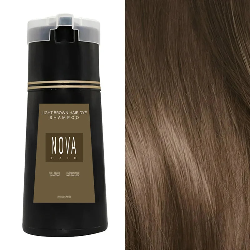 LustraCare | Skånsom Farvebehandling uden Skader Lys brun (200ml) Nuvenci.dk
