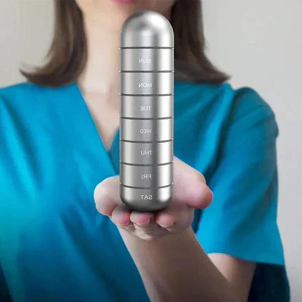 MediVault | Sikker Aluminium Pillebeholder til Rejser Nuvenci.dk