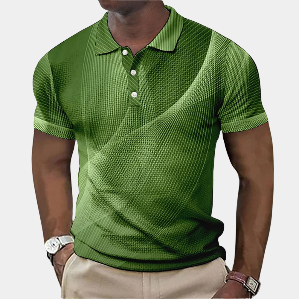 Mikkel | Klassisk Poloshirt med Moderne Snit | Herremode Grøn Nuvenci.dk