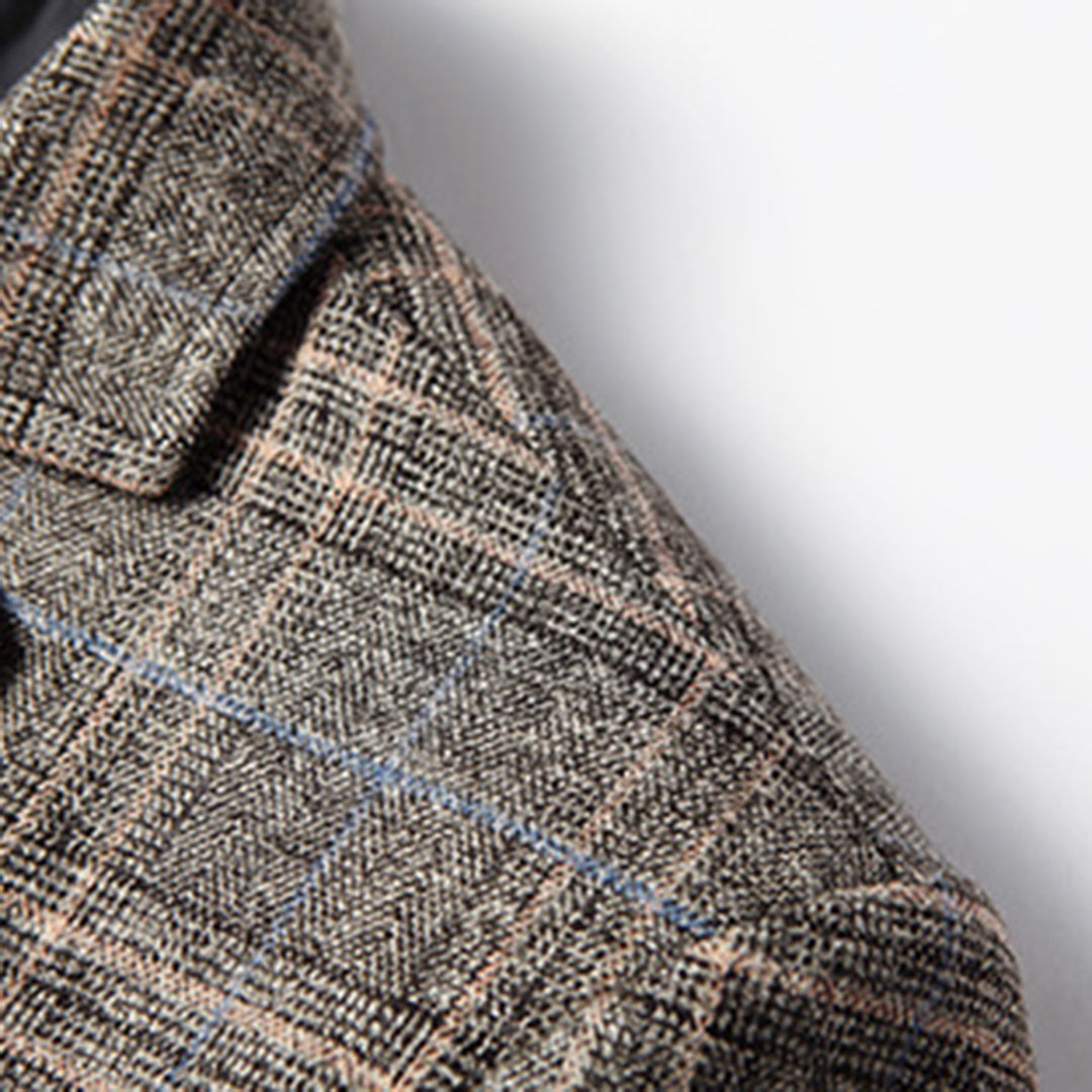 Milo | Elegant Khaki-Blazer med Moderne Snit | Herre Nuvenci.dk
