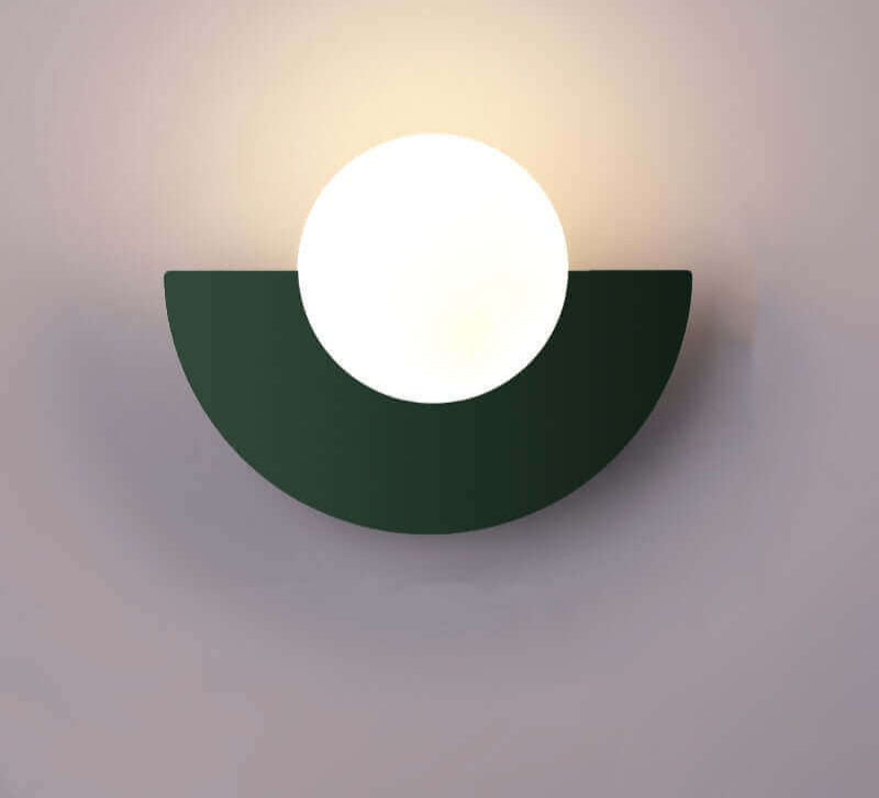 MoonBeam | Moderne Halvmåne-Væglampe Grøn Nuvenci.dk