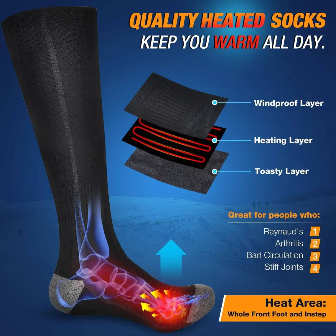 HeatBoost | Varme Sokker – Øjeblikkelig Varme & Vinterkomfort