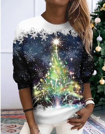 Marilyn | Sweatshirt – Festligt vinterlook & heltdagskomfort