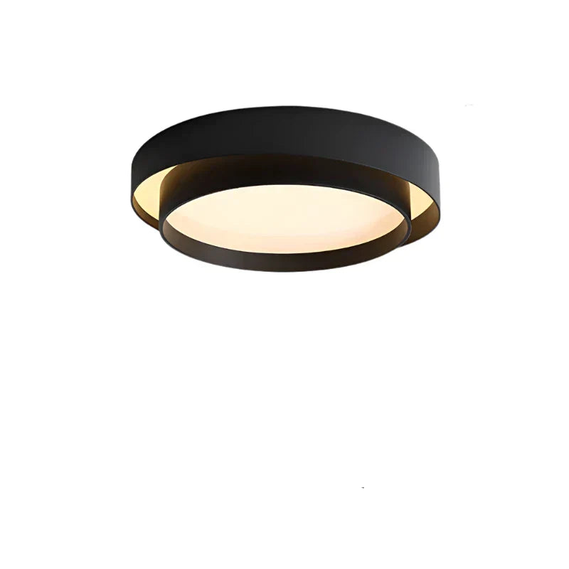 NordicAura | Minimalistisk LED Loftlampe Sort Nuvenci.dk