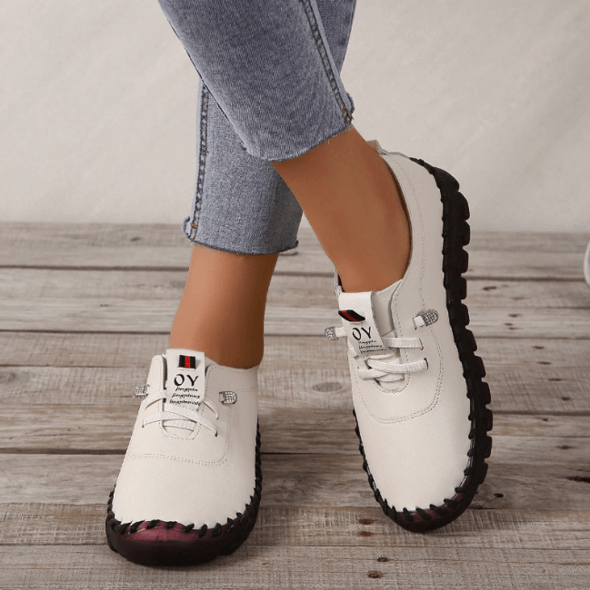 Nuvinas | Damesko Loafer – Ergonomisk komfort til hverdagen Hvid Nuvenci.dk