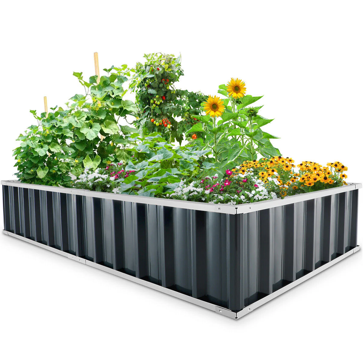 GrowBox | Robust højbede i stål til grøntsager & blomster