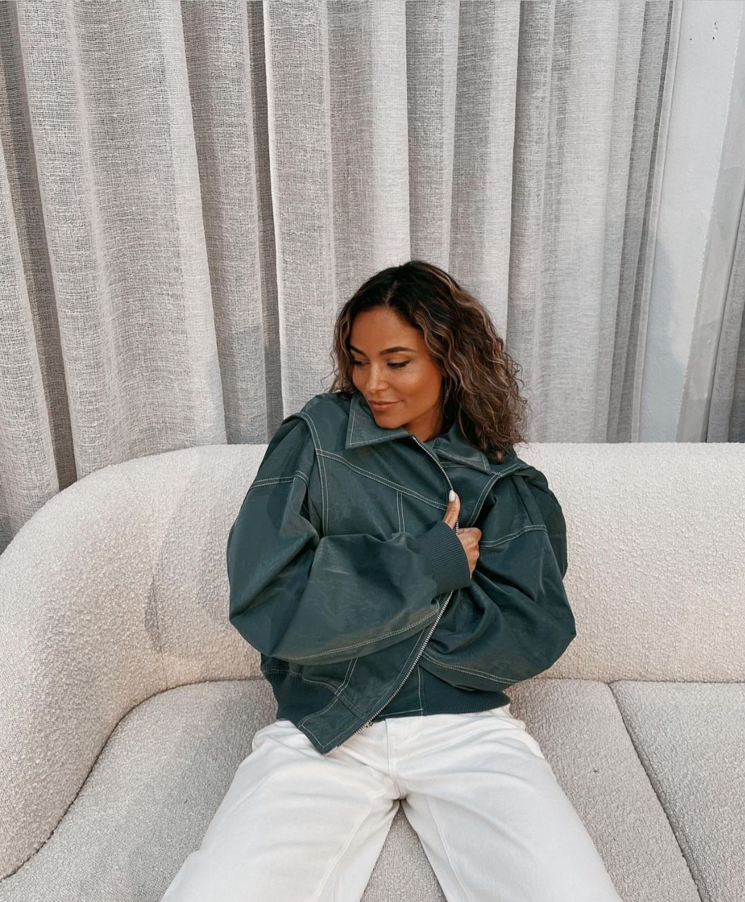 Camille | Women's Jacket – Elegant Oversized Leather Design-4