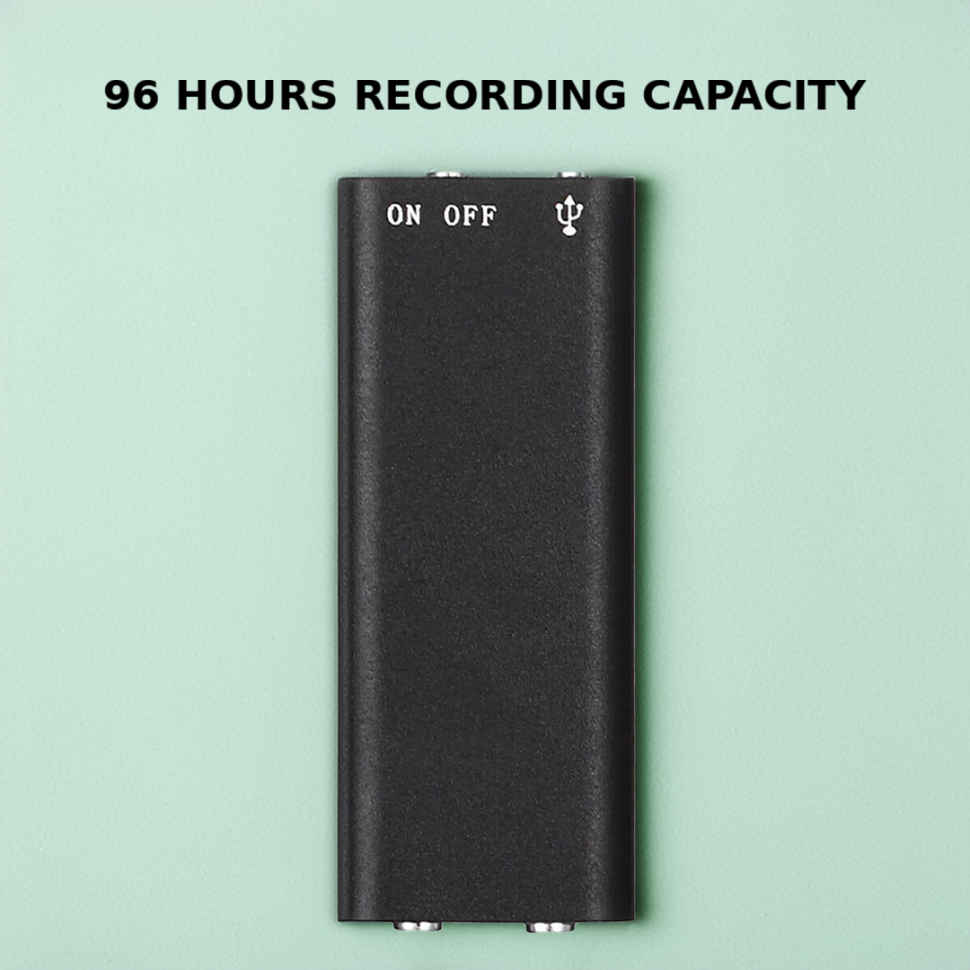 VoiceNote | Mini dictaphone avec activation vocale & batterie de 96 heures