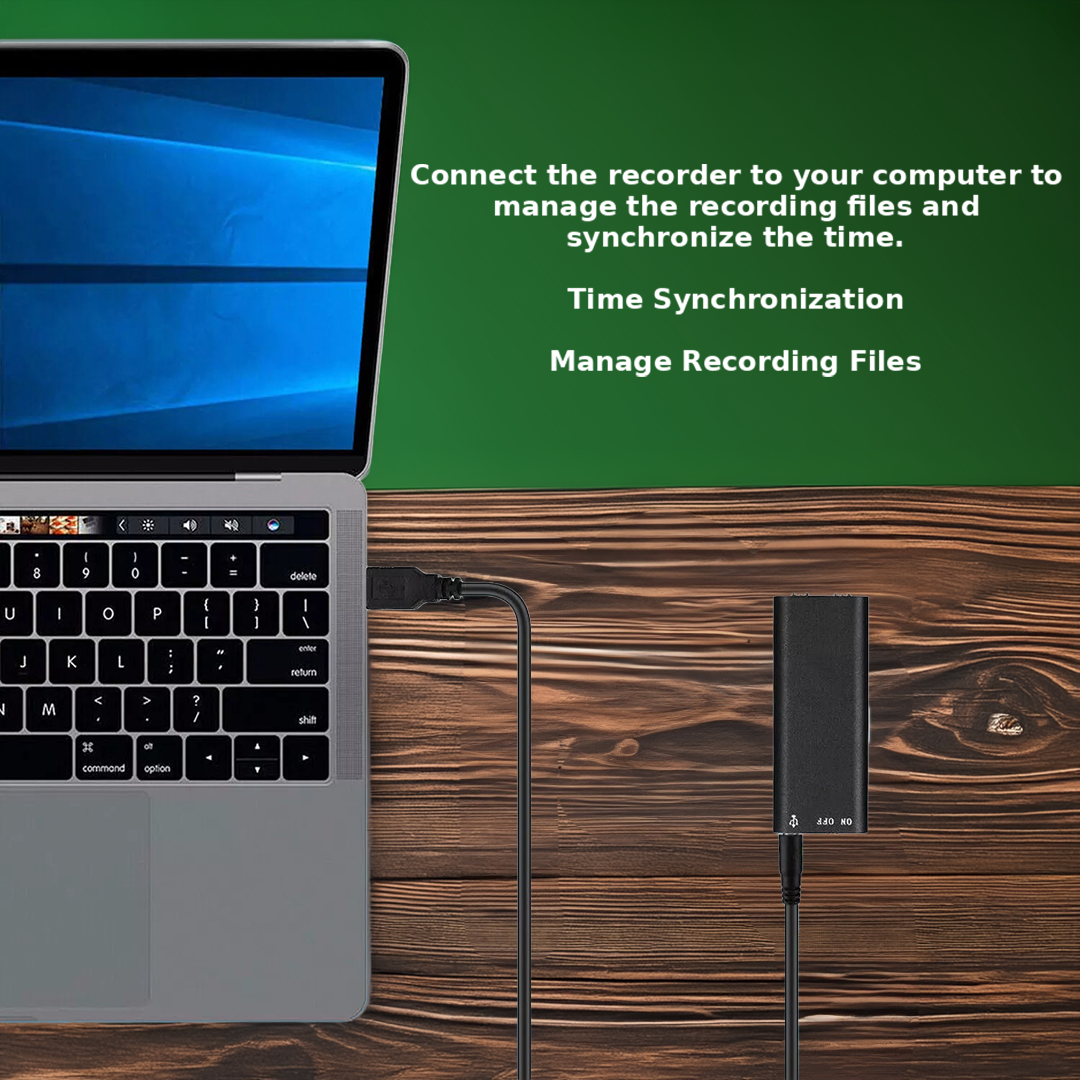 VoiceNote | Mini dictaphone avec activation vocale & batterie de 96 heures
