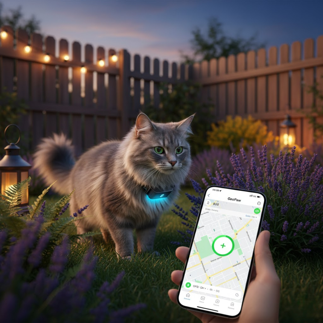 PawGuardian | Vandtæt GPS-halsbånd til hunde & katte Nuvenci.dk