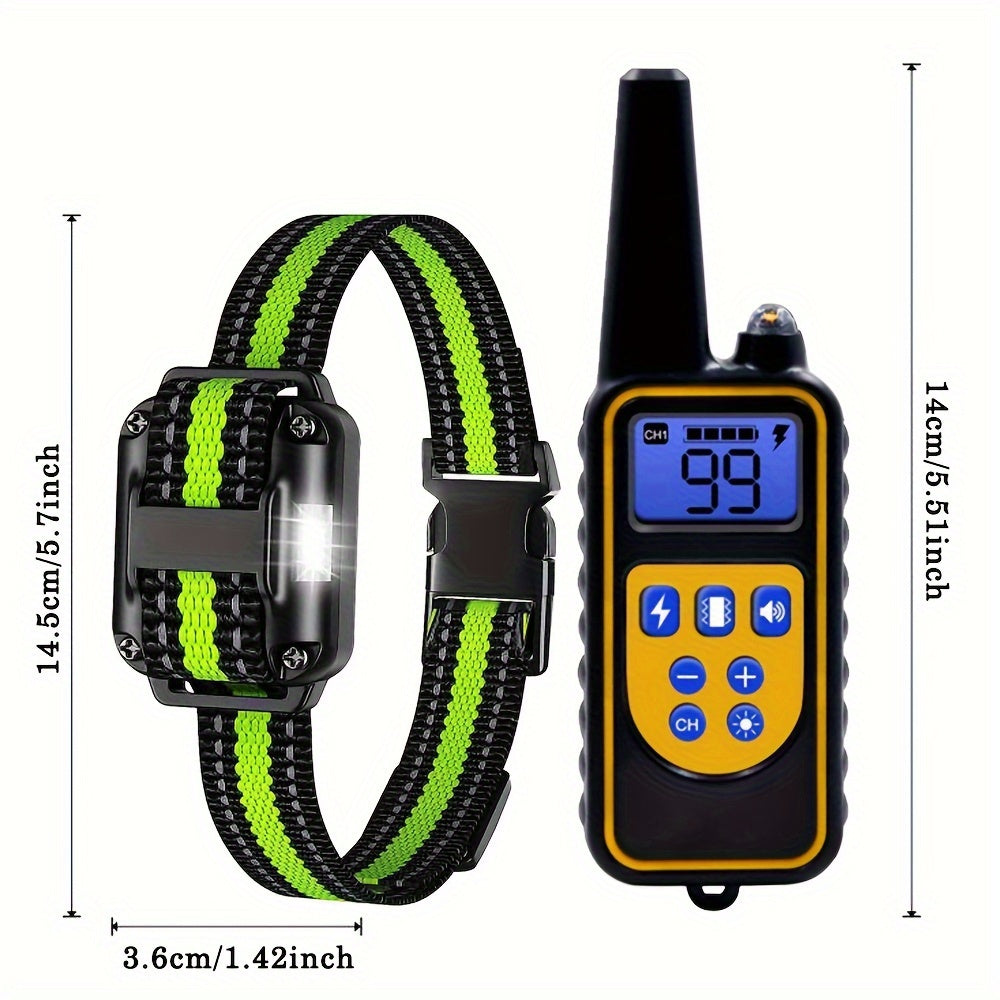 PawTrainer | USB-Opladeligt Hundehalsbånd med LED og Vibration Nuvenci.dk