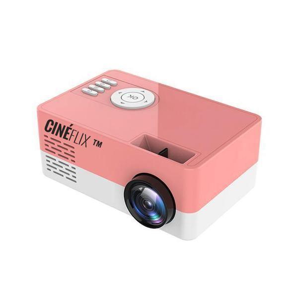 PixelBeam | Bærbar HD Mini Projektor Lyserød Nuvenci.dk