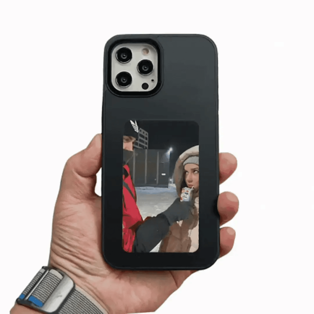 PixelProtect | Elegant & Tilpasselig Telefoncover med Foto Sort nuvenci.dk