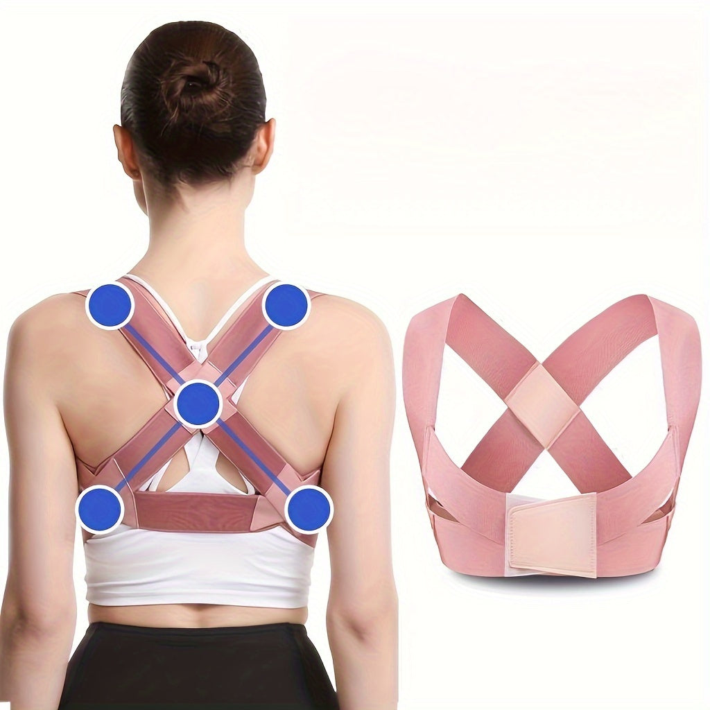 PostureFit | Ergonomisk Sele for Naturlig Rygstilling Pink Nuvenci.dk