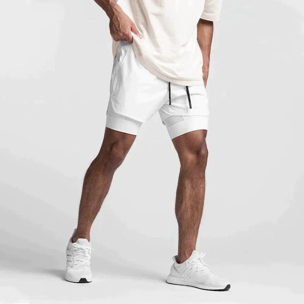 PowerFit | Behagelige Fitness-Shorts Hvid Nuvenci.dk