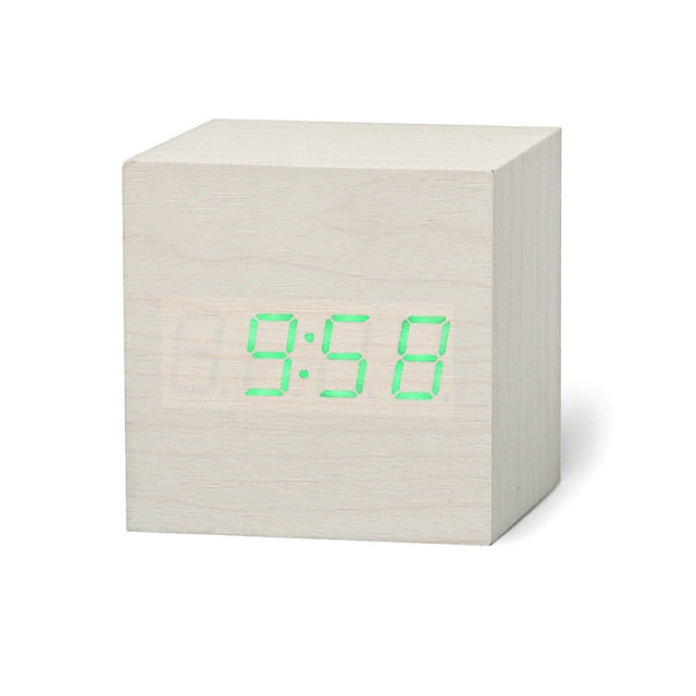 TimeCube | Digital firkantet LED-vækkeur