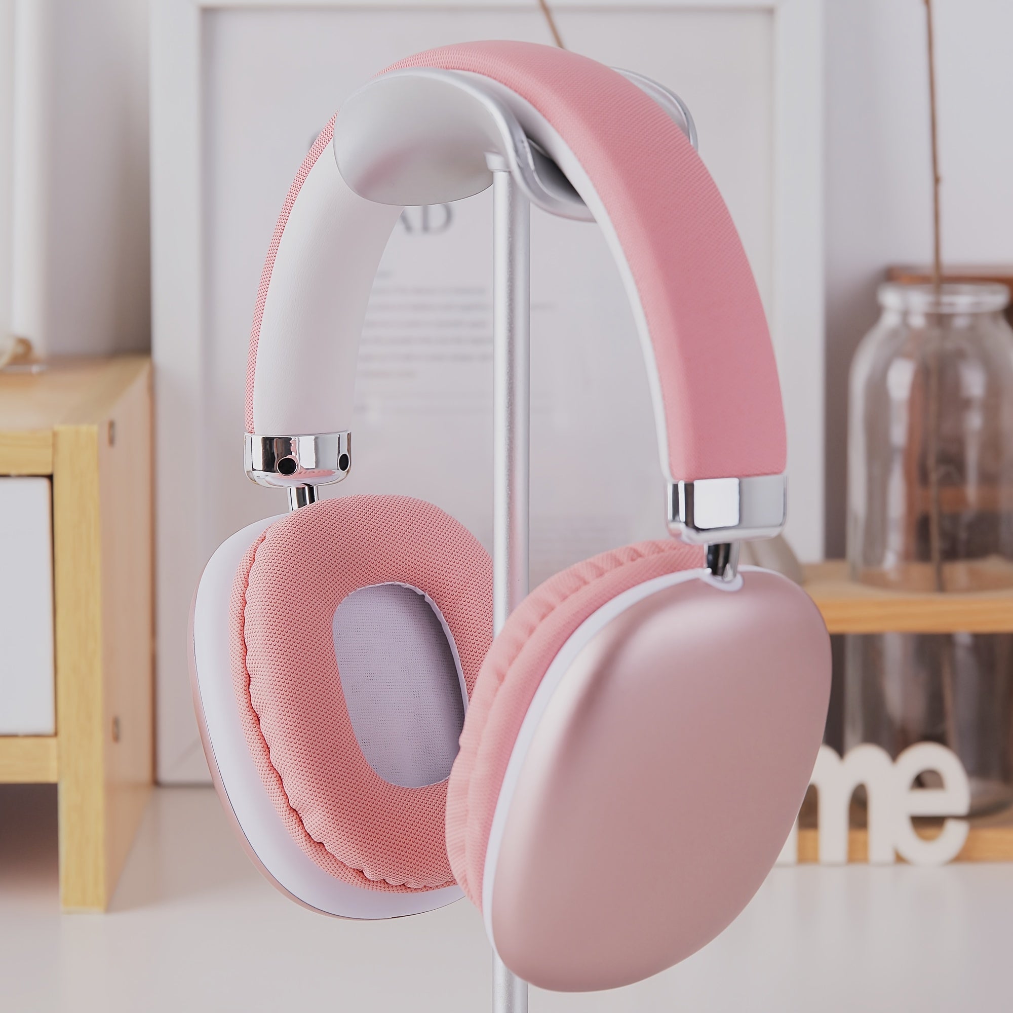 PulseBeat | Trådløse Over-Ear Hovedtelefoner med Komfortpuder Pink Nuvenci.dk