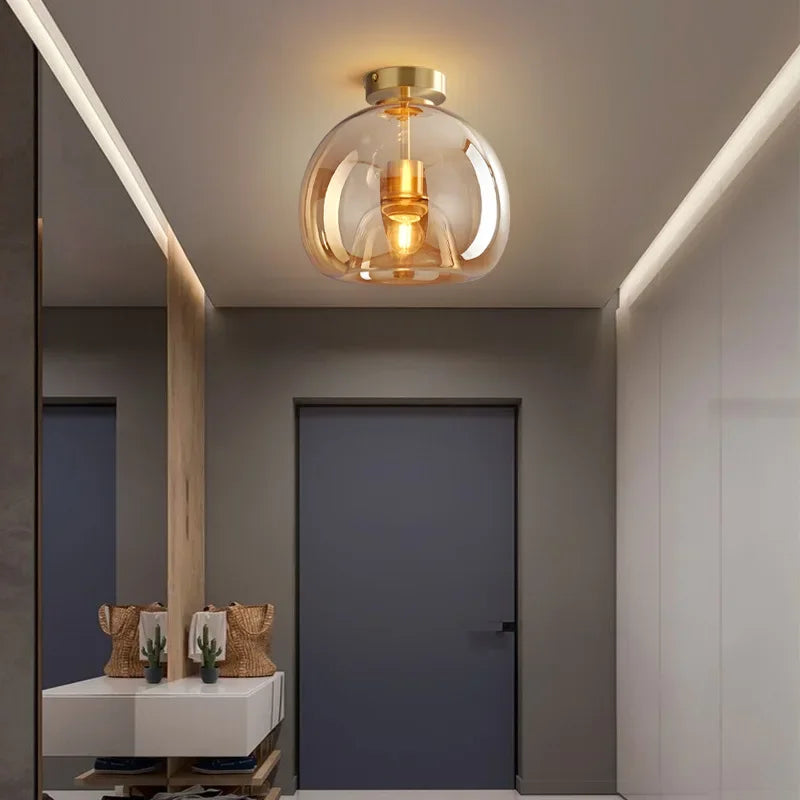 PureGlo | Moderne minimalistisk Loftlampe Kognak-A Nuvenci.dk