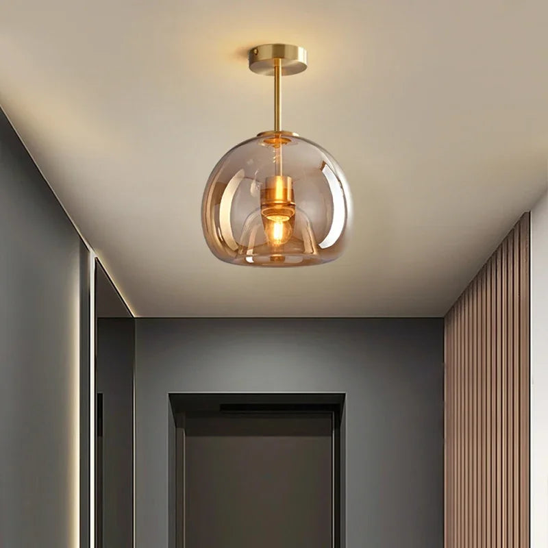 PureGlo | Moderne minimalistisk Loftlampe Kognak-B Nuvenci.dk