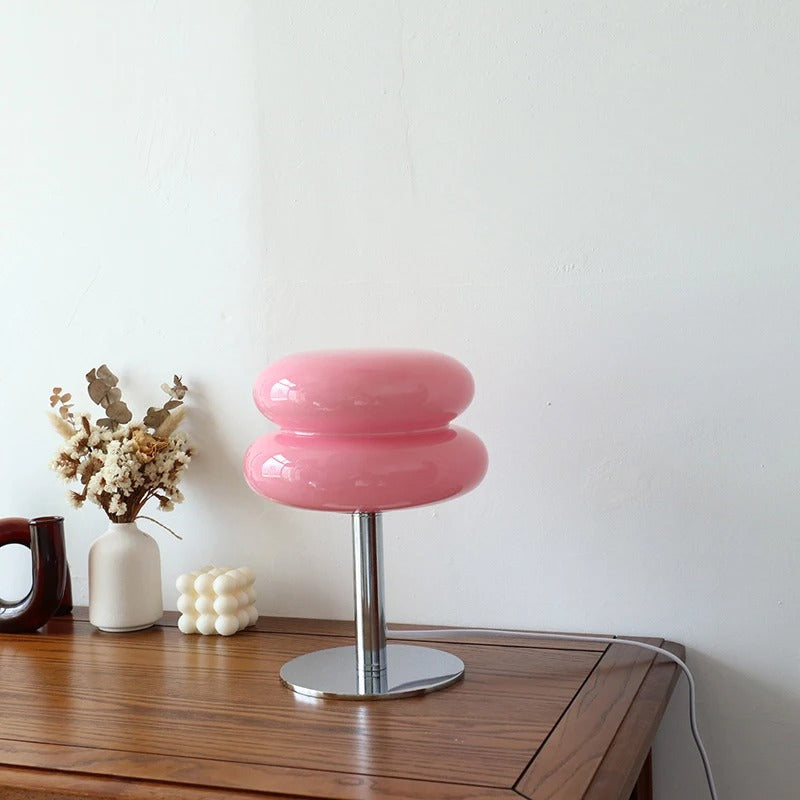 RadianceLamp | Funktionel og Moderne Bordlampe I Glas Rosa Nuvenci.dk