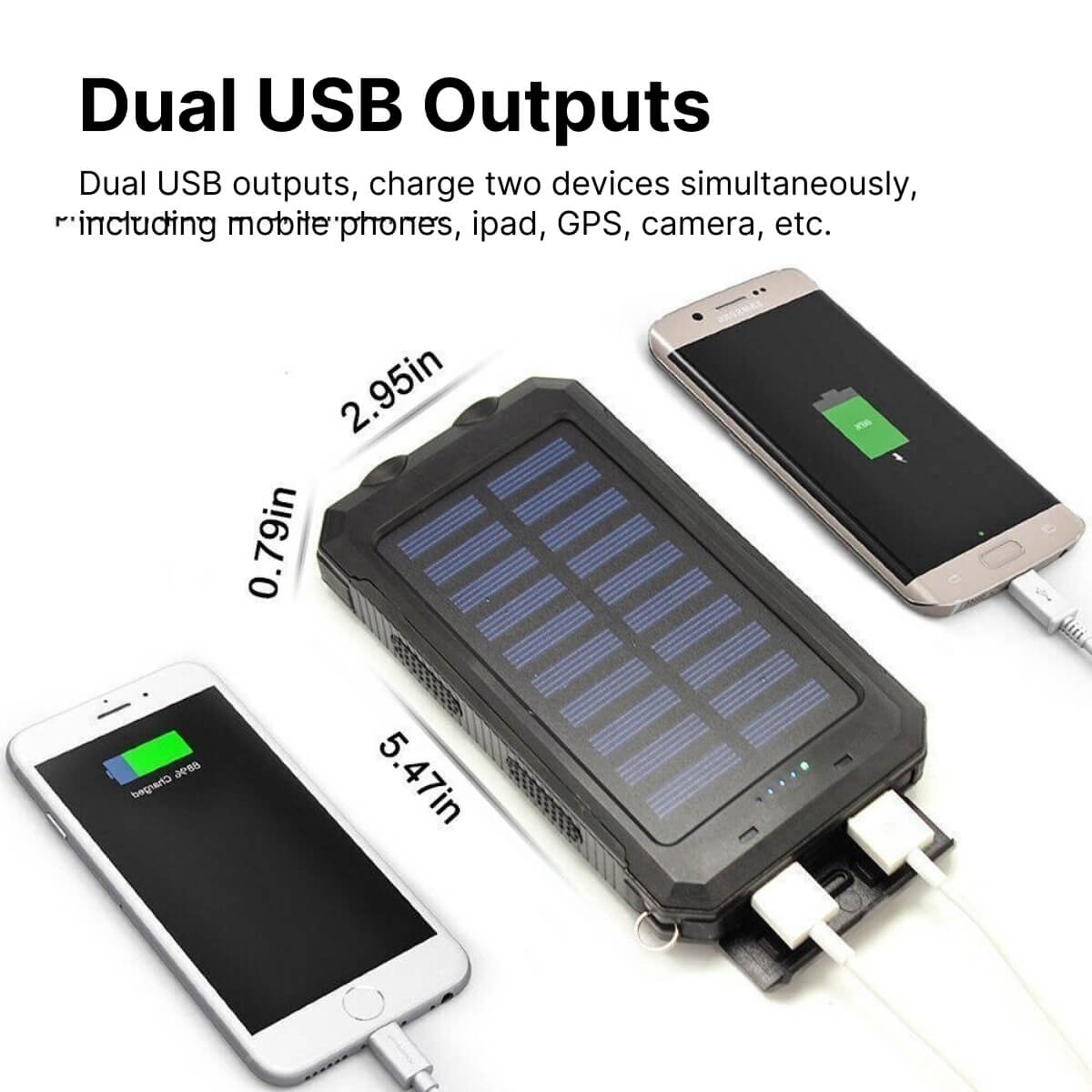 RayCharge | Solenergi-Powerbank med 20,000mAh & Dual-USB Nuvenci.dk