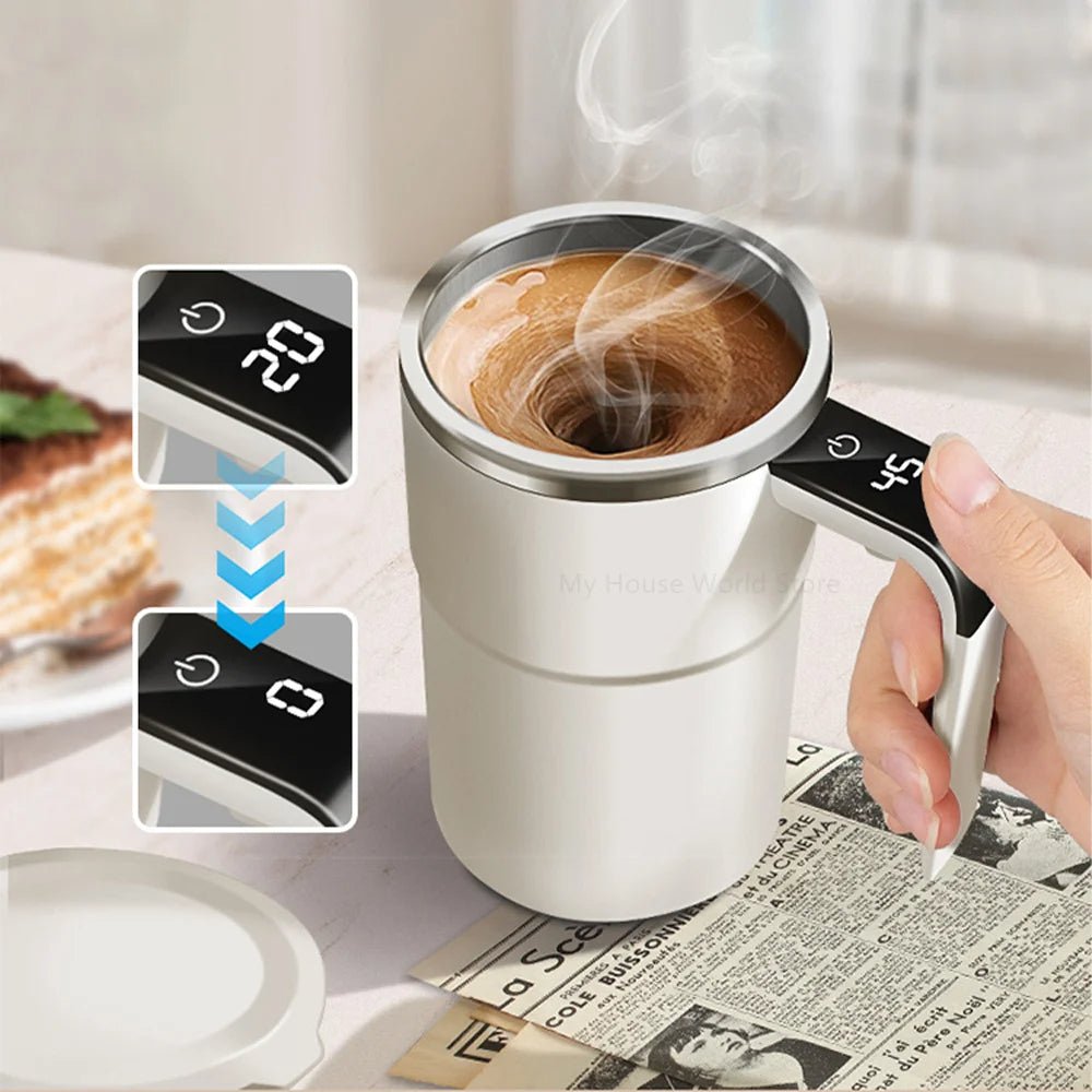 StirEase | Tazza da Caffè Automatica – Ideale per Ufficio e Viaggio