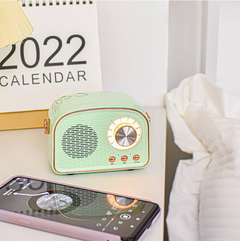 Bellezza | Bluetooth Højttaler – Vintage Design med Trådløs Funktion-6