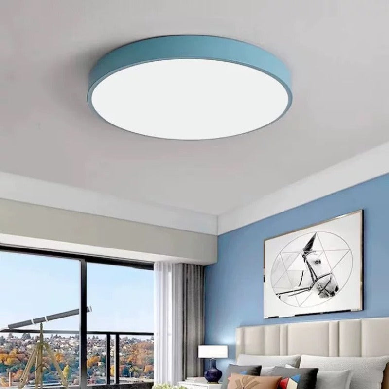 RingLuxe | Loftlampe – Blødt LED-lys for harmonisk atmosfære Blå Nuvenci.dk