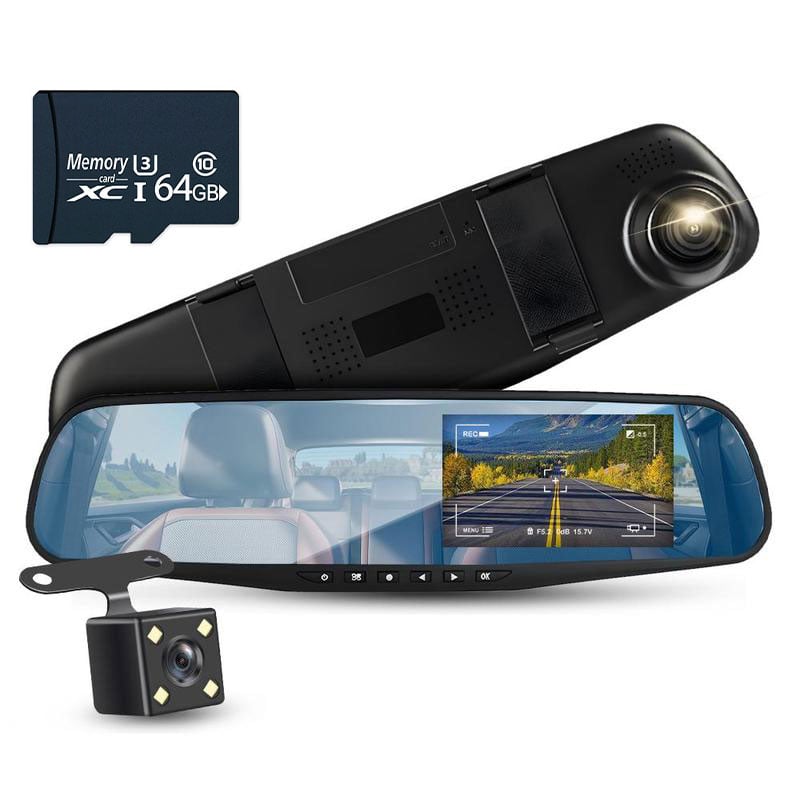 RoadScope | 140° Vidvinkel med krystalklar udsigt Dashcam + 64G TF-kort Nuvenci.dk