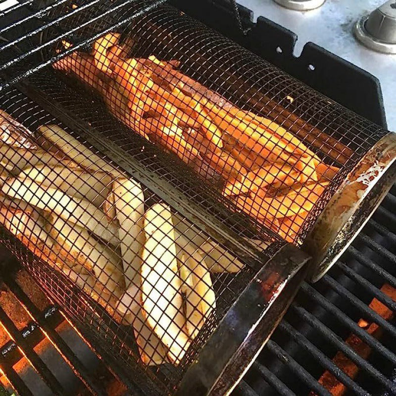 RoastMaster | Rustfrit stål kurv til fisk, kød & grøntsager Nuvenci.dk
