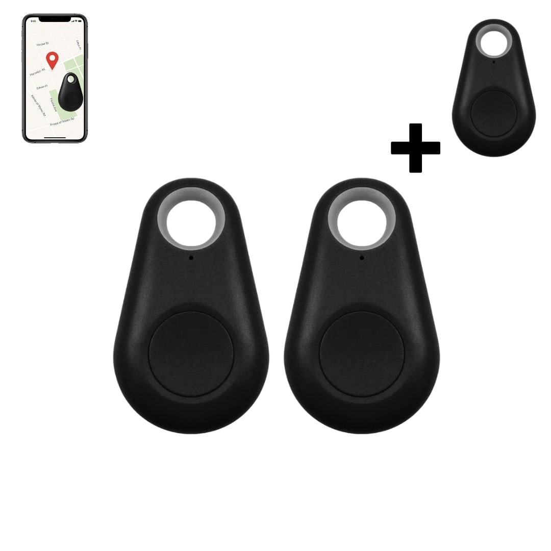 SafeTrack | GPS Tracker med Live Sporing til Børn, Kæledyr og Værdigenstande Sort 2+1 GRATIS Nuvenci.dk