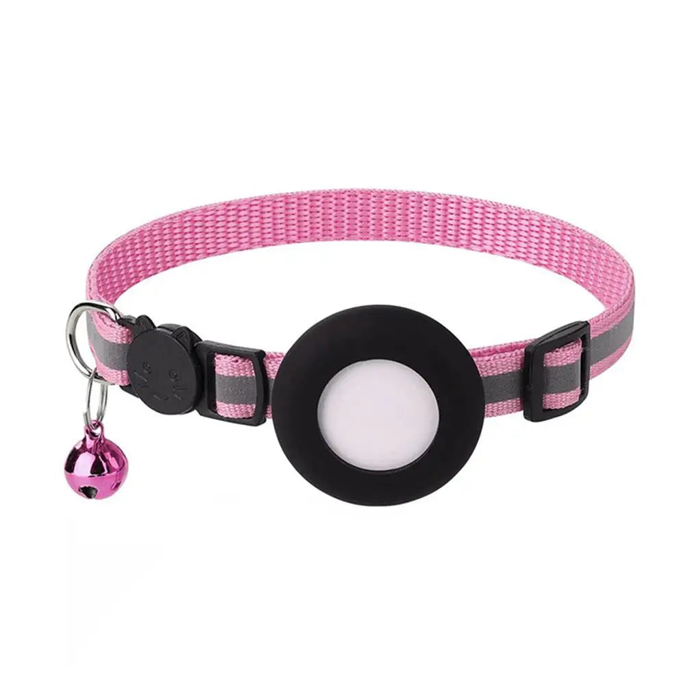 SafeWhisker | Kattehalsbånd med refleks og kontaktmærke Rosa Nuvenci.dk