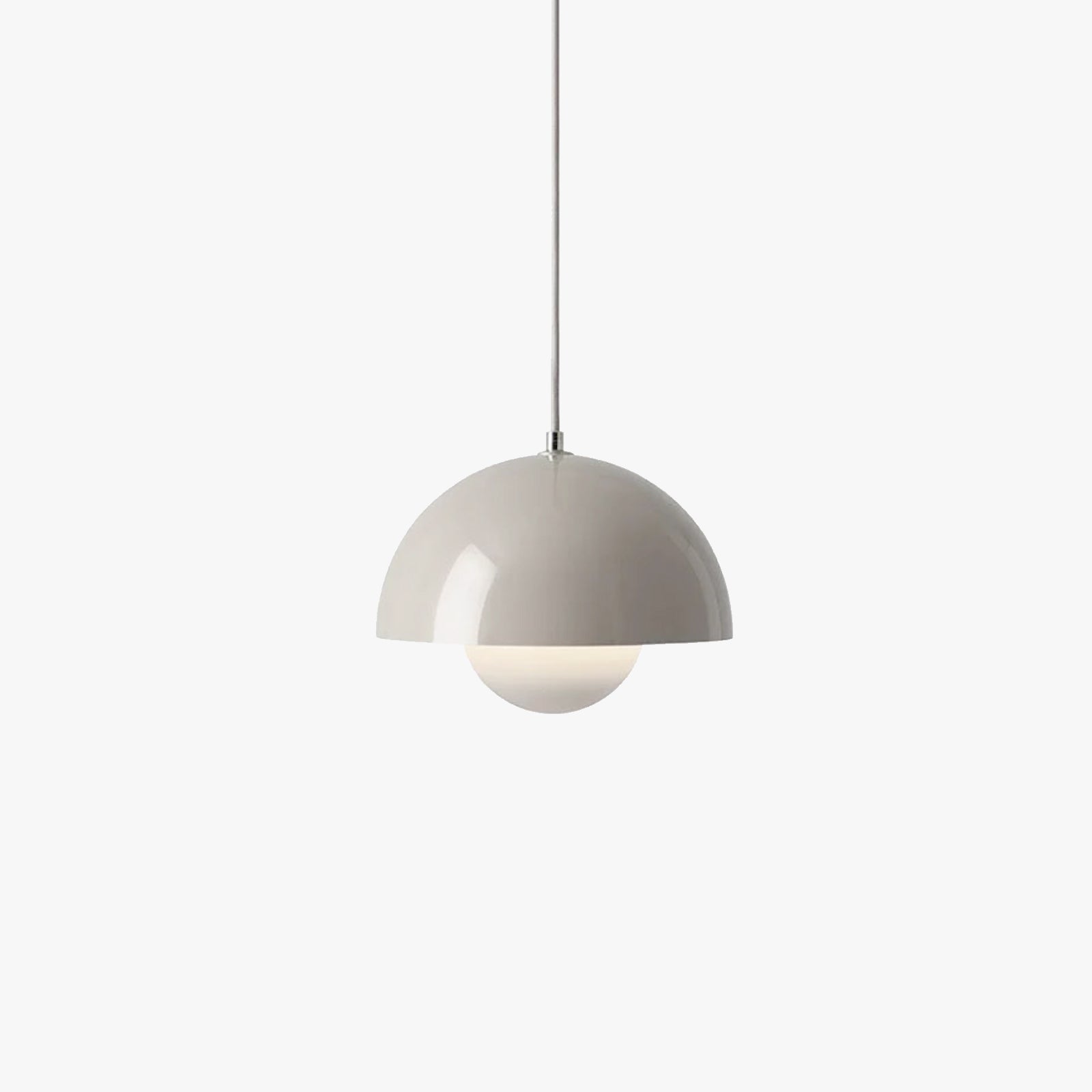 ScandiPetal | Elegant Pendellampe med floral note Grå Nuvenci.dk