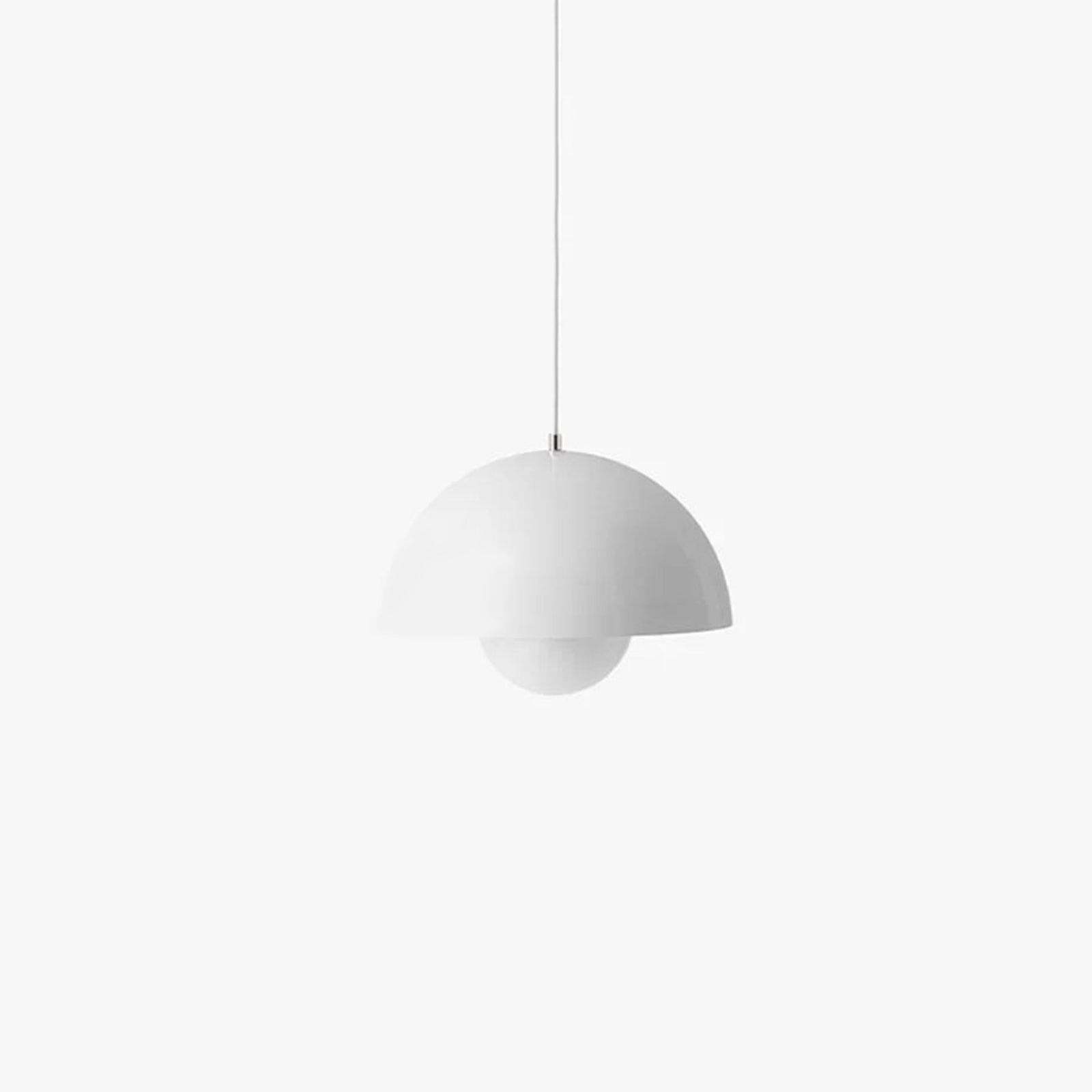 ScandiPetal | Elegant Pendellampe med floral note Hvid Nuvenci.dk