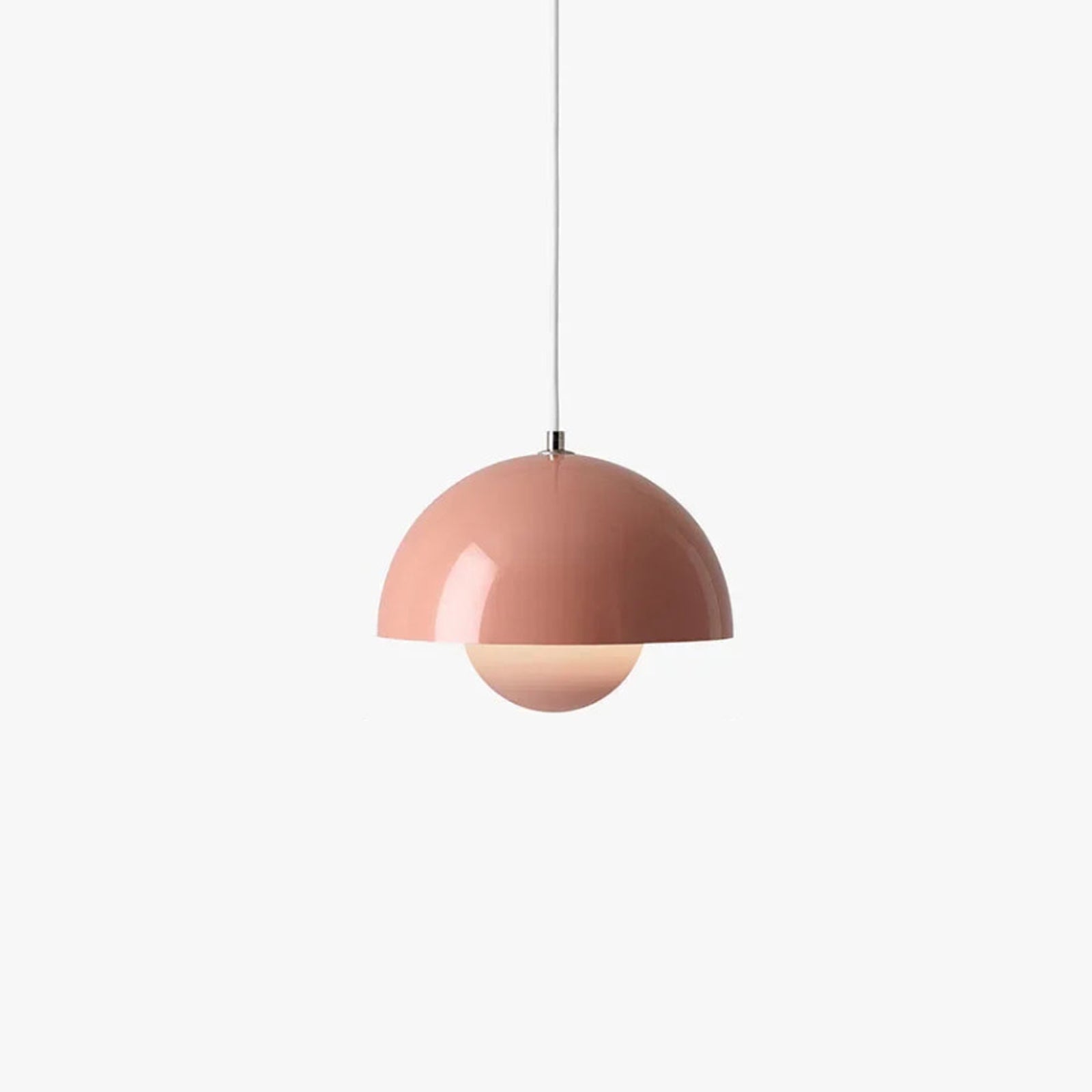ScandiPetal | Elegant Pendellampe med floral note Rosa Nuvenci.dk