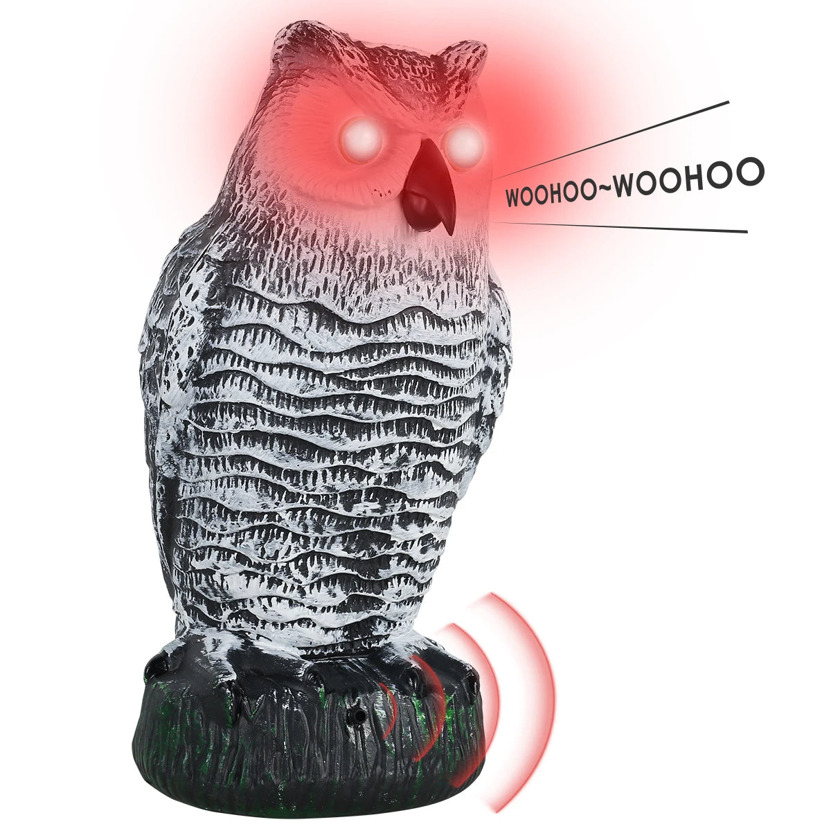 ScareOwl | Realistisk Ugle Attrappe Vogelskræmmer Nuvenci.dk