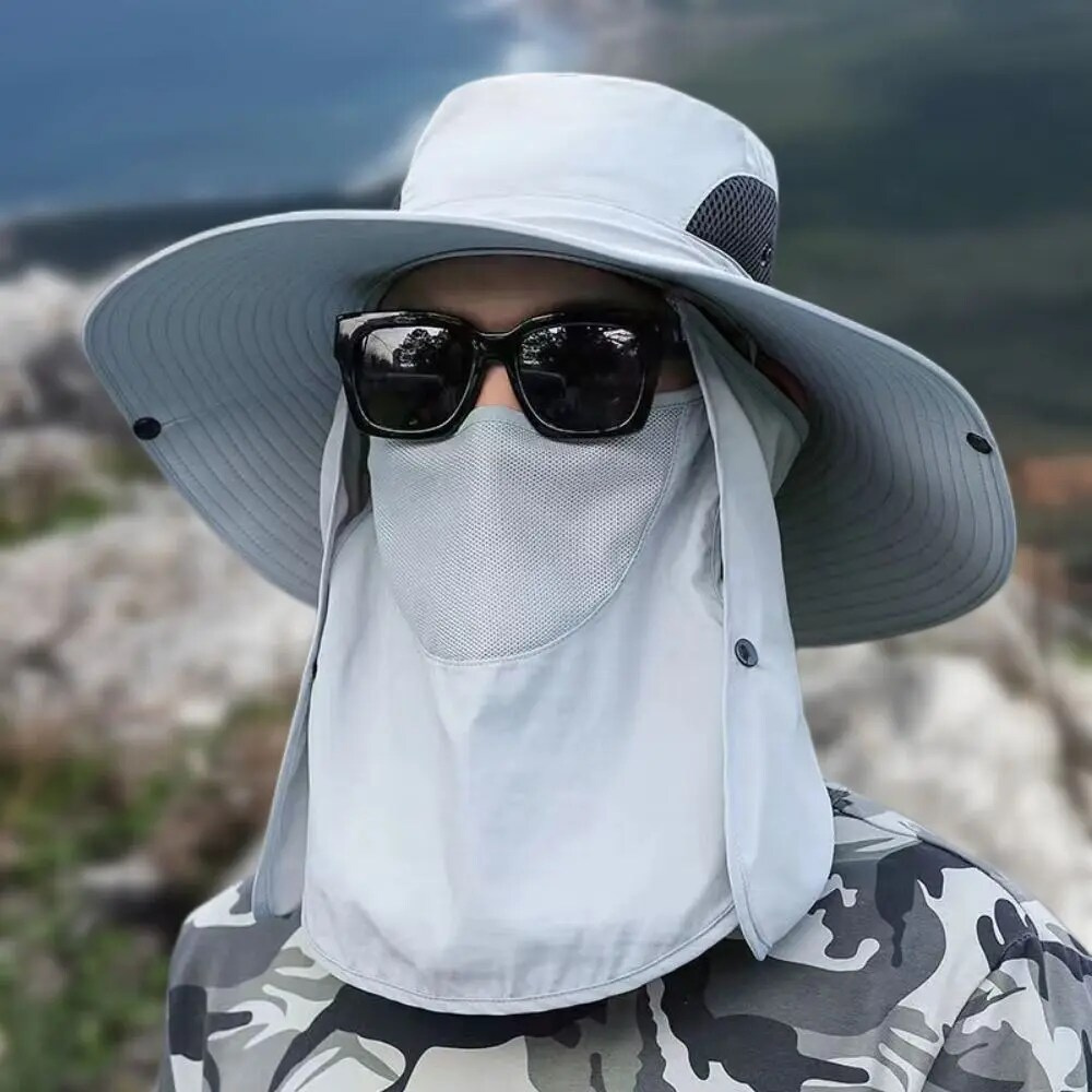 ShadeMate | Let solhat med bred skygge Lys grå Nuvenci.dk