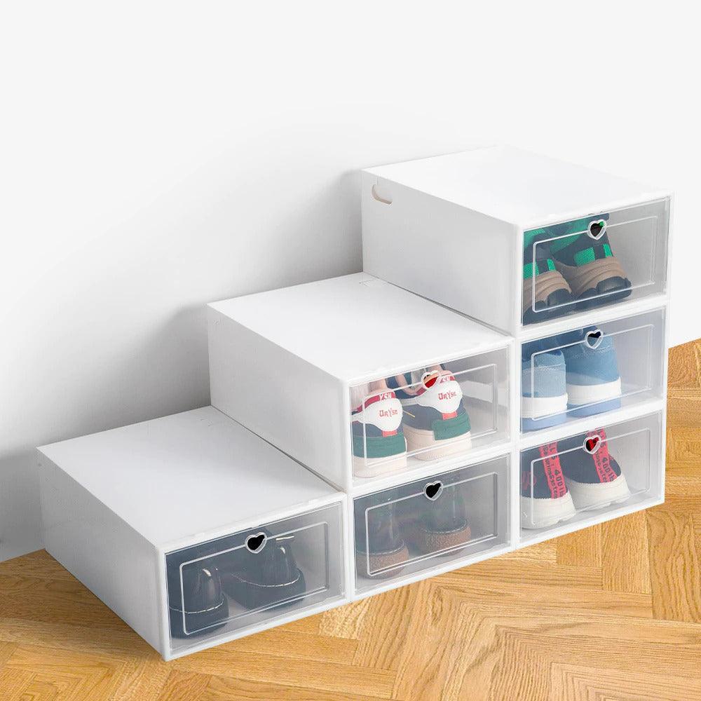 ShoeCube | Modulær Skoopbevaringsboks 6 pcs (5+1 Gratis) Nuvenci.dk